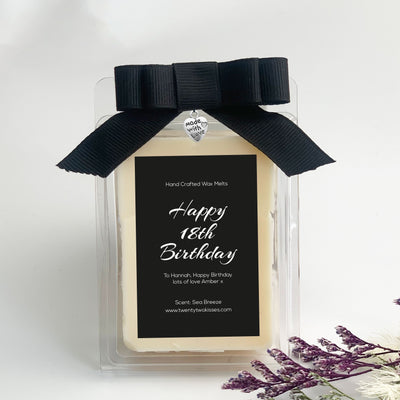 Personalised Happy 18th Birthday | Wax Melts | Gifts | 
