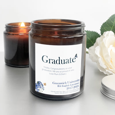 Graduation Candle Gift | Woodwick Soy Wax Candle | Graduate