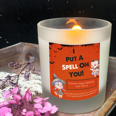 I Put A Spell On You Candle Halloween Gift | Woodwick Candle | Personalised Candle Gift