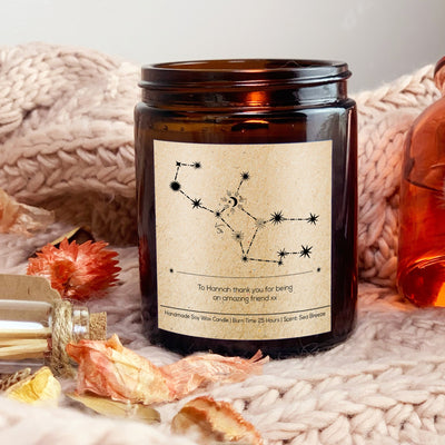 Virgo Zodiac Craft Candle | Woodwick Candle | Candle Gift