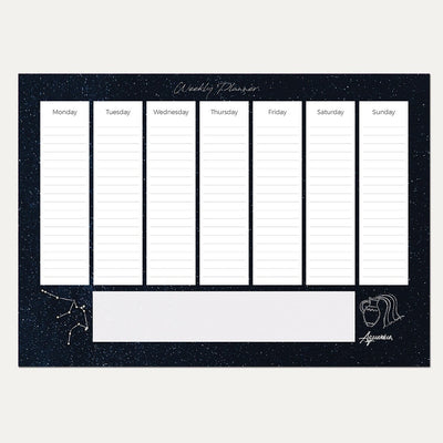 Weekly Desk Planner Pads  Organise your week with our tear away Weekly Desk Planner Pad. Perfect for any home or office!  Available in two sizes - A3 / A4. 50 sheets per pad. Quality 120gsm Uncoated Stock, with a cardboard backing. (FSC Approved) All printed with a minimalistic, clean look. Personalisation Available. Matching items are available, please see our store for other products. Proudly designed, printed and made in the UK.