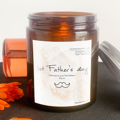 Father’s Day Candle Gift | Woodwick Candle | 1st Father’s Day 