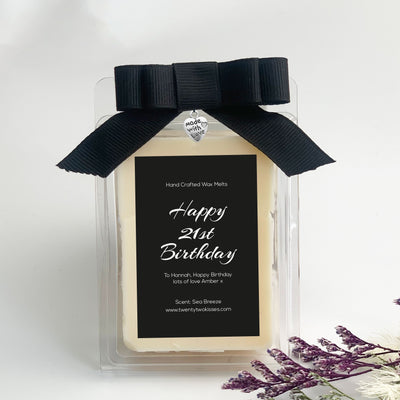 Personalised Happy 21st Birthday | Wax Melts | Gifts | 