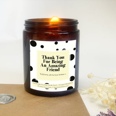 Amazing Friend Candle Gift Yellow Disco | Woodwick candle gift | twentytwokisses