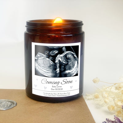 Baby Scan Gift Candle | Woodwick Candle | Candle Gift
