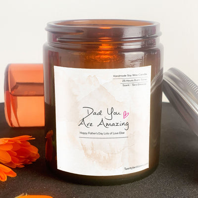 Father’s Day Candle Gift | Woodwick Candle | Dad you are amazing