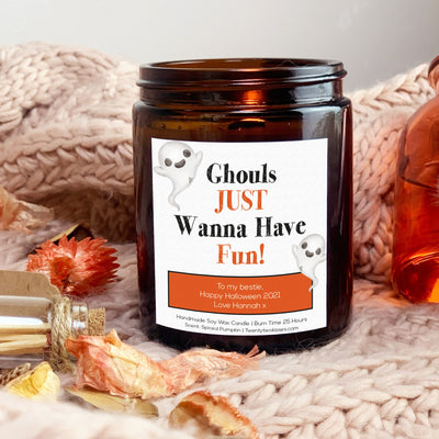 Halloween Gift Ghouls Just Wanna Have Fun Candle | Woodwick Candle | Personalised Candle Gift