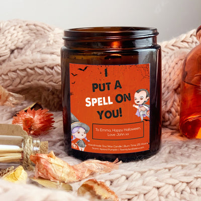 Halloween Gift I Put A Spell On You Candle | Woodwick Candle | Personalised Candle Gift