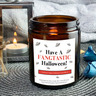 Have A Fangtastic Halloween Gift Candle | Woodwick Candle | Personalised Candle Gift