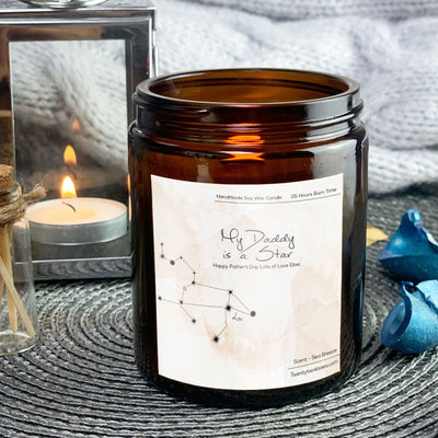 Father’s Day Candle Gift | Woodwick Candle | Leo Zodiac