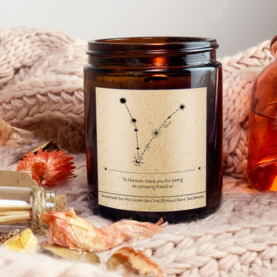 Pisces Zodiac Craft Candle | Woodwick Candle | Candle Gift