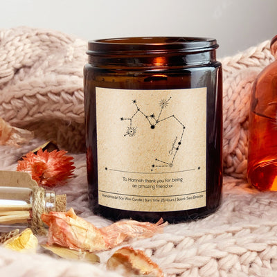 Sagittarius Zodiac Craft Candle | Woodwick Candle | Candle Gift