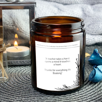 Teacher’s Candle Gift | Woodwick Candle | A Truly amazing teacher is impossible to find, and impossible to forget.