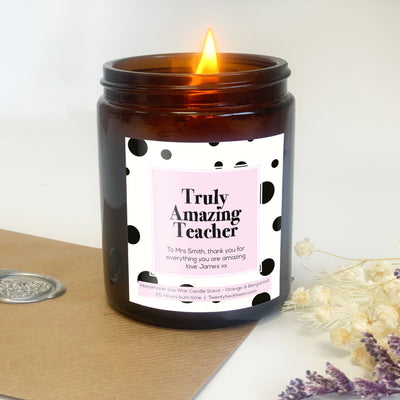 Gift for teacher candle soy wax candle scented candle -  Portugal