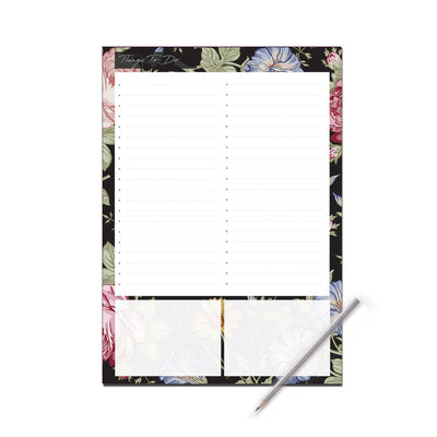 Things To Do Desk Pads  Organise your week with our tear away Things To Do Desk Pad. Perfect for jotting down upcoming task, whether it be at home or in the office!  Available in two sizes - A4 / A5. 50 sheets per pad. Quality 120gsm Uncoated Stock, with a cardboard backing. (FSC Approved)  All printed with a minimalistic, clean look. Personalisation Available. Matching items are available, please see our store for other products. Proudly designed, printed and made in the UK