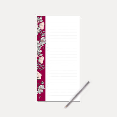 Mini Jotter Pad Write down those amazing thoughts and ideas on our tear away Mini Jotters. Available in DL Size (105mm x 210mm) 50 sheets per pad. Quality 120gsm Uncoated Stock, with a cardboard backing. (FSC Approved) All printed with a minimalistic, clean look. Matching items are available, please see our store for other products. Proudly designed, printed and made in the UK