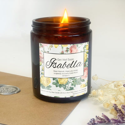  Personalised Get Well Soon Candle Gift | Woodwick Candle | Design -  Pretty Shimmer