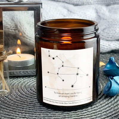 Leo Zodiac Candle | Woodwick Candle | Candle Gift